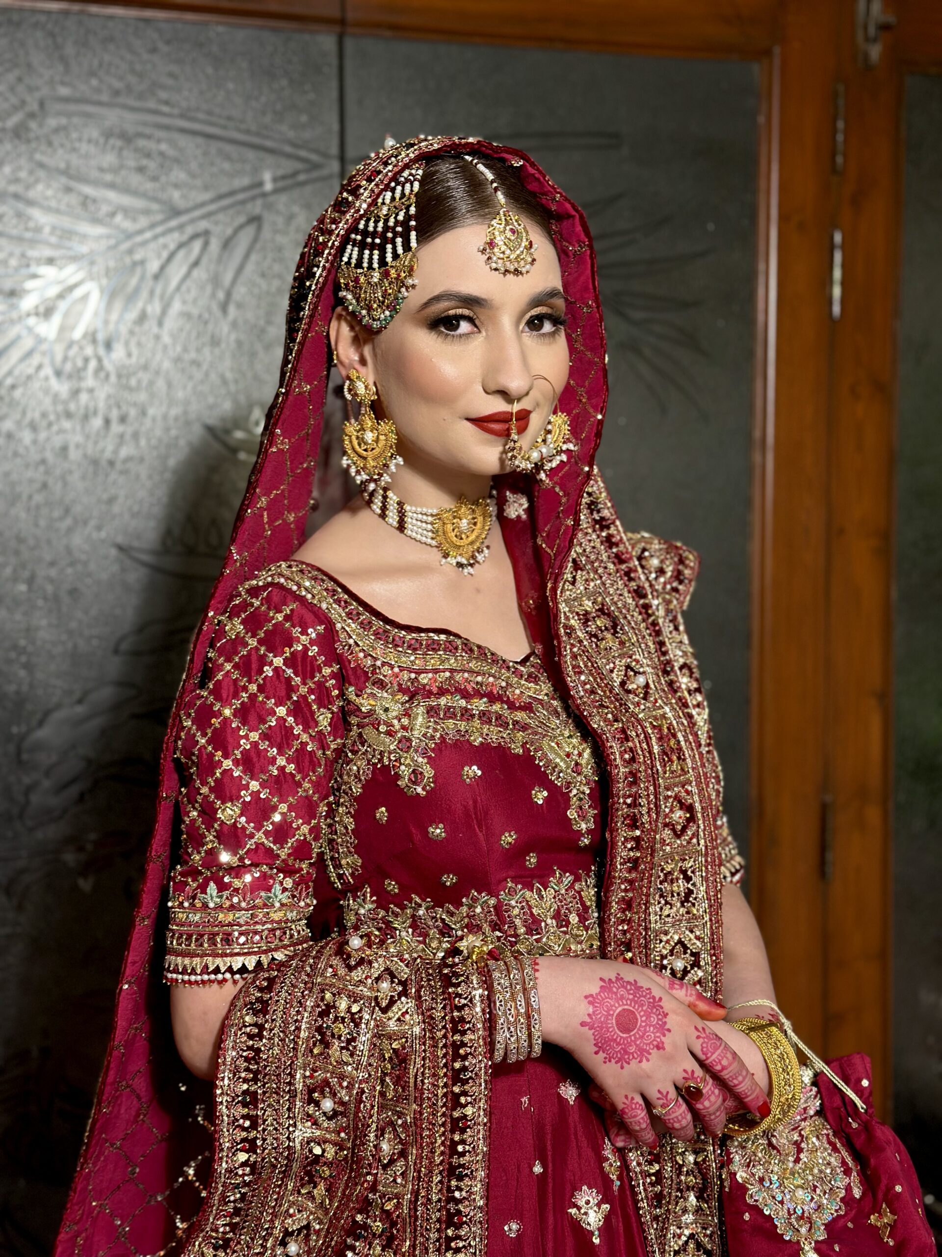 Diverse bridal makeup portfolio featuring looks for various skin tones and cultural backgrounds.